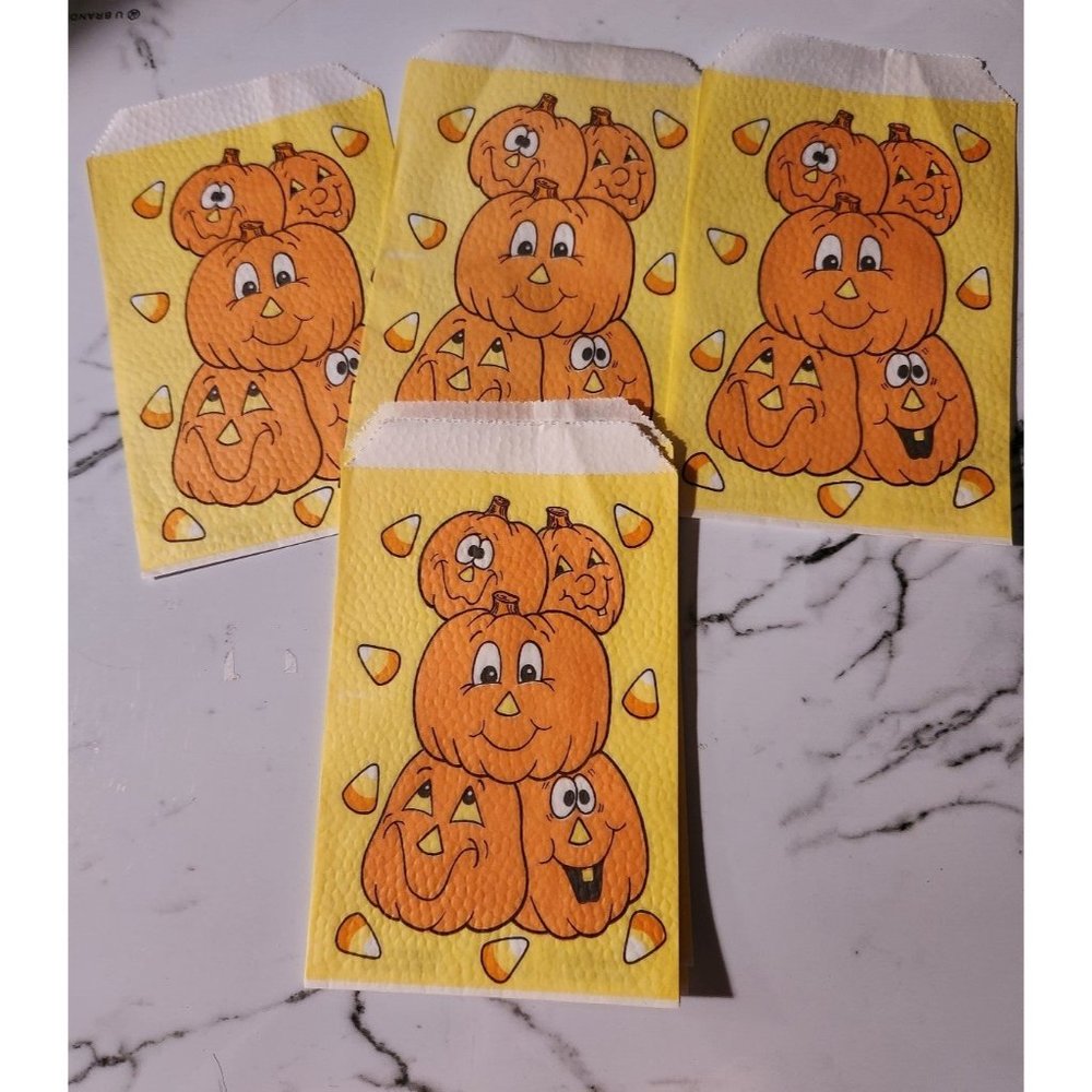 Vintage 1980s Halloween Treat Bags
